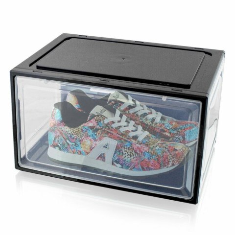 3x BOX NA BUTY ORGANIZER PUDEŁKO CZARNE 3x BOX NA BUTY ORGANIZER PUDEŁKO CZARNE