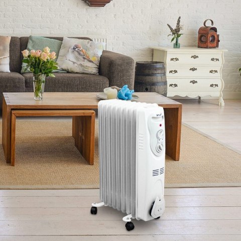 BITUXX Elektryczny grzejnik olejowy 2000 Watt 9 żeber BITUXX Elektryczny grzejnik olejowy 2000 Watt 9 żeber