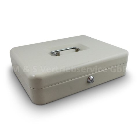 Kasetka metalowa na got贸wk臋 30cm solidna z zamkiem na klucz wyjmowana tacka Kasetka metalowa na got贸wk臋 30cm solidna z zamkiem na klucz wyjmowana tacka