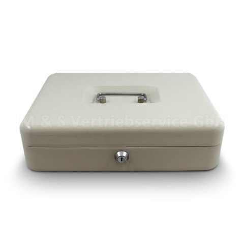 Kasetka metalowa na got贸wk臋 30cm solidna z zamkiem na klucz wyjmowana tacka Kasetka metalowa na got贸wk臋 30cm solidna z zamkiem na klucz wyjmowana tacka