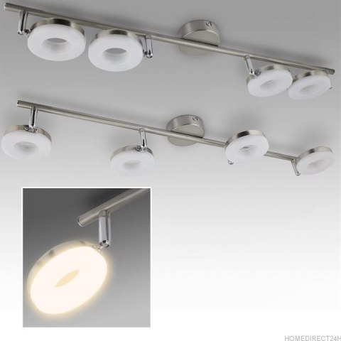Lampa Sufitowa LED 4x LED RING 20W Stal Nierdzewna Klasa A+ Nowoczesna Lampa Sufitowa LED 4x LED RING 20W Stal Nierdzewna Klasa A+ Nowoczesna