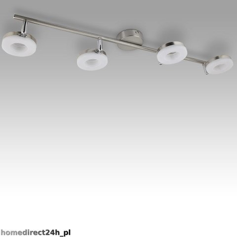 Lampa Sufitowa LED 4x LED RING 20W Stal Nierdzewna Klasa A+ Nowoczesna Lampa Sufitowa LED 4x LED RING 20W Stal Nierdzewna Klasa A+ Nowoczesna
