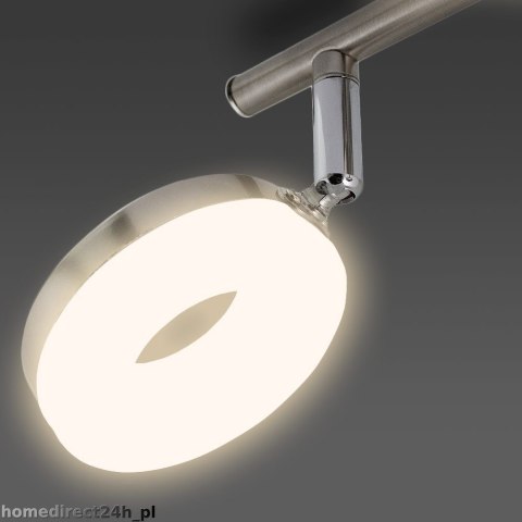 Lampa Sufitowa LED 4x LED RING 20W Stal Nierdzewna Klasa A+ Nowoczesna Lampa Sufitowa LED 4x LED RING 20W Stal Nierdzewna Klasa A+ Nowoczesna