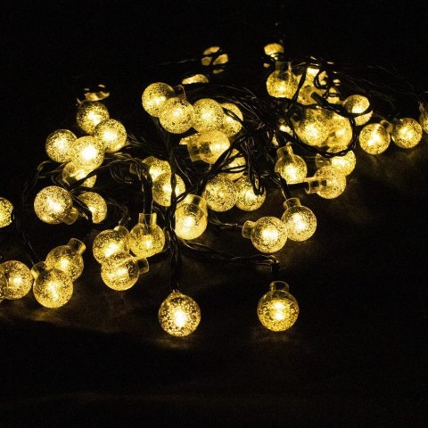 Łańcuch Solarny 10m 60x LED Ciepłe Światło Wodoodporne IP65 Girlanda Bituxx Łańcuch Solarny 10m 60x LED Ciepłe Światło Wodoodporne IP65 Girlanda Bituxx
