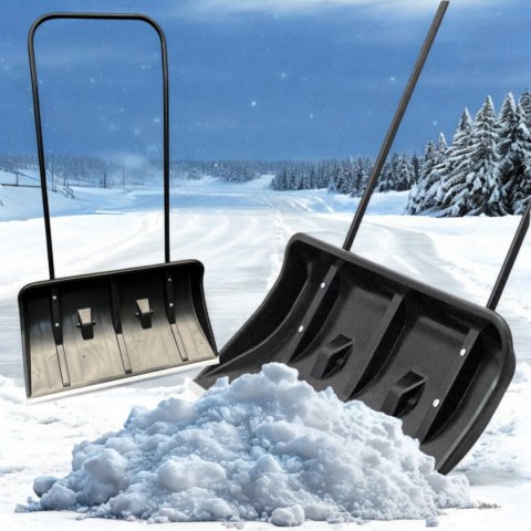 Łopata Śnieżna Bituxx z Kołami 80cm PVC Aluminiowa Krawędź Ergonomiczna Łopata Śnieżna Bituxx z Kołami 80cm PVC Aluminiowa Krawędź Ergonomiczna