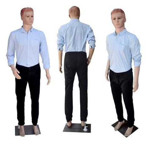 Manekin Wystawowy Męski Pełnopostaciowy 187CM Sklepowy Stalowa Podstawa Manekin Wystawowy Męski Pełnopostaciowy 187CM Sklepowy Stalowa Podstawa