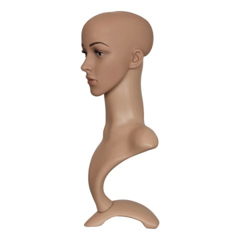 Manekin damska głowa ze stojakiem 52 cm do peruk nakryć głowy biżuterii Manekin damska głowa ze stojakiem 52 cm do peruk nakryć głowy biżuterii