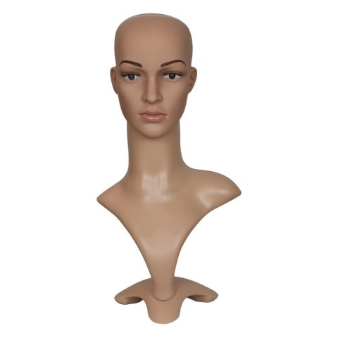 Manekin damska głowa ze stojakiem 52 cm do peruk nakryć głowy biżuterii Manekin damska głowa ze stojakiem 52 cm do peruk nakryć głowy biżuterii