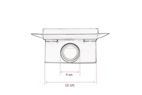 Odpływ kwadratowy Minimalistyczny Ściek prysznicowy 12x12 Odpływ kwadratowy Minimalistyczny Ściek prysznicowy 12x12