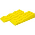 Rampy Najazdowe 2 Szt. Lekka Konstrukcja HDPE Regulowana Wysokość Najazdu