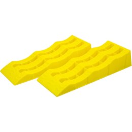 Rampy Najazdowe 2 Szt. Lekka Konstrukcja HDPE Regulowana Wysokość Najazdu