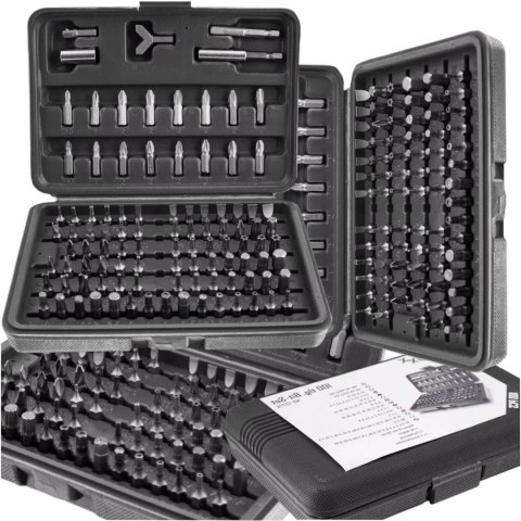 Zestaw Bitów 100 Elementów Różne Końcówki Torx Imbus Tri-Wing Spanner Zestaw Bitów 100 Elementów Różne Końcówki Torx Imbus Tri-Wing Spanner