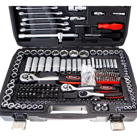 Zestaw narzędzi podręczny w walizce 215 elementów Klucze TORX + Grzechotki Zestaw narzędzi podręczny w walizce 215 elementów Klucze TORX + Grzechotki