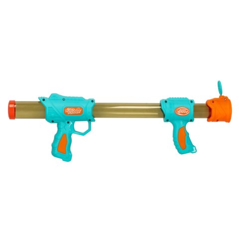 Pistolet na kulki karabin na piankowe naboje solidny dla dzieci gra 2w1 niebieski Kik Sp. z o. o. Sp. k. Pistolet na kulki karabin na piankowe naboje solidny dla dzieci gra 2w1 niebieski Kik Sp. z o. o. Sp. k.