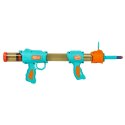 Pistolet na kulki karabin na piankowe naboje solidny dla dzieci gra 2w1 niebieski Kik Sp. z o. o. Sp. k.
