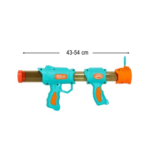 Pistolet na kulki karabin na piankowe naboje solidny dla dzieci gra 2w1 niebieski Kik Sp. z o. o. Sp. k. Pistolet na kulki karabin na piankowe naboje solidny dla dzieci gra 2w1 niebieski Kik Sp. z o. o. Sp. k.