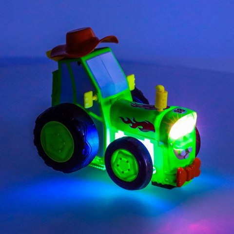 Traktor ciągnik zdalnie sterowany na pilota RC skaczący tańczący dźwięk zielony Kik Sp. z o. o. Sp. k. Traktor ciągnik zdalnie sterowany na pilota RC skaczący tańczący dźwięk zielony Kik Sp. z o. o. Sp. k.