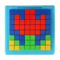 Układanka kreatywna logiczna klocki puzzle mozaika 175 elementów Kik Sp. z o. o. Sp. k.