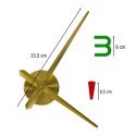 Zegar ścienny naklejany DIY regulowany 80-90 cm złoty kolorowy 4 cyfry Kik Sp. z o. o. Sp. k.