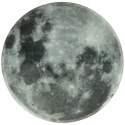 Zegar ścienny planeta księżyc z wyświetlaczem LED 32 cm szary Kik Sp. z o. o. Sp. k.