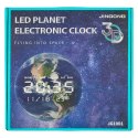 Zegar ścienny planeta księżyc z wyświetlaczem LED 32 cm szary Kik Sp. z o. o. Sp. k.