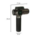 Pistolet do masażu masażer do pleców ciała wyświetlacz LED 8w1 Kik Sp. z o. o. Sp. k.