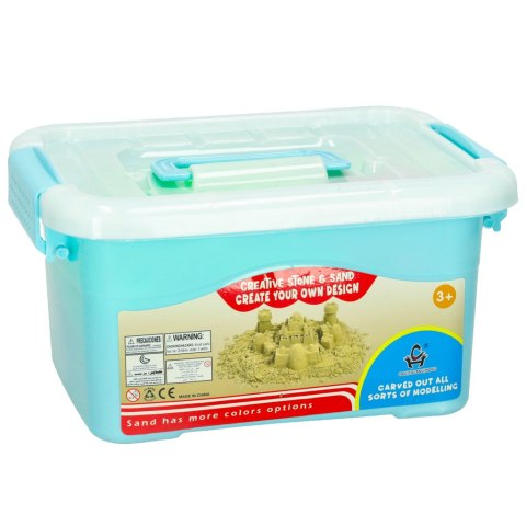Piasek Kinetyczny 2kg foremki piaskownica zestaw XXL plastyczny kreatywny beżowy Kik Sp. z o. o. Sp. k. Piasek Kinetyczny 2kg foremki piaskownica zestaw XXL plastyczny kreatywny beżowy Kik Sp. z o. o. Sp. k.