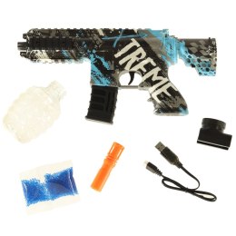 Pistolet na kulki żelowe wodne karabin niebieski zasilanie bateryjne USB 550szt. 7-8mm Kik Sp. z o. o. Sp. k.