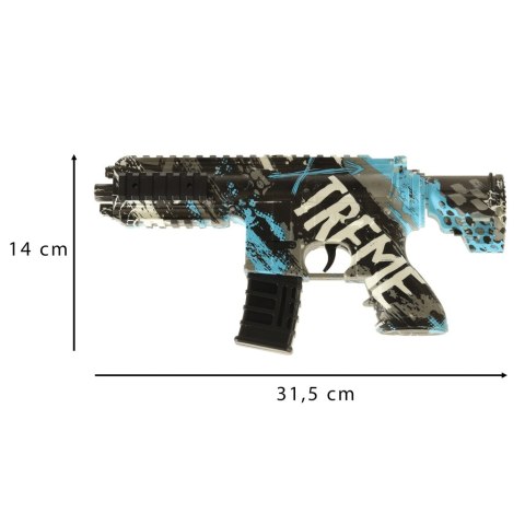 Pistolet na kulki żelowe wodne karabin niebieski zasilanie bateryjne USB 550szt. 7-8mm Kik Sp. z o. o. Sp. k. Pistolet na kulki żelowe wodne karabin niebieski zasilanie bateryjne USB 550szt. 7-8mm Kik Sp. z o. o. Sp. k.