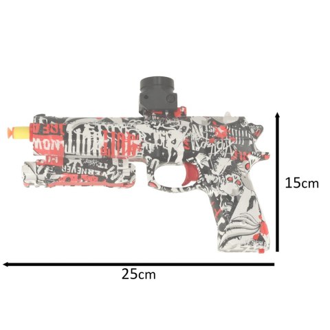 Pistolet na kulki żelowe wodne karabin zasilanie akumulatorowe USB + okulary 550szt. 7-8mm Kik Sp. z o. o. Sp. k.
