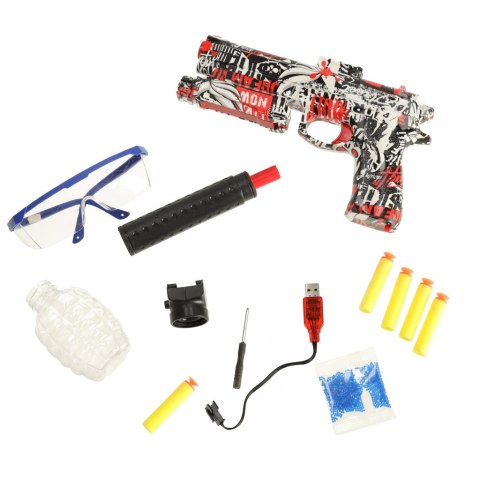 Pistolet na kulki żelowe wodne karabin zasilanie akumulatorowe USB + okulary 550szt. 7-8mm Kik Sp. z o. o. Sp. k. Pistolet na kulki żelowe wodne karabin zasilanie akumulatorowe USB + okulary 550szt. 7-8mm Kik Sp. z o. o. Sp. k.