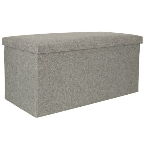 Puf składany ze schowkiem szary duży 76x38x38cm Kik Sp. z o. o. Sp. k. Puf składany ze schowkiem szary duży 76x38x38cm Kik Sp. z o. o. Sp. k.