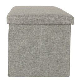 Puf składany ze schowkiem szary duży 76x38x38cm Kik Sp. z o. o. Sp. k.