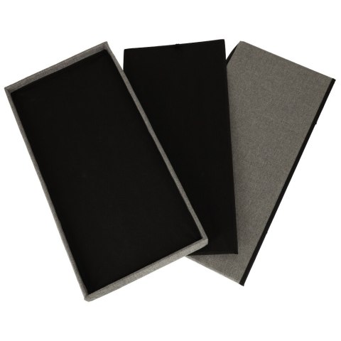 Puf składany ze schowkiem szary duży 76x38x38cm Kik Sp. z o. o. Sp. k. Puf składany ze schowkiem szary duży 76x38x38cm Kik Sp. z o. o. Sp. k.