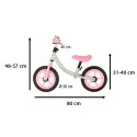 Rowerek biegowy Trike Fix Balance ultra lekki 1,8kg szary różowy Kik Sp. z o. o. Sp. k.