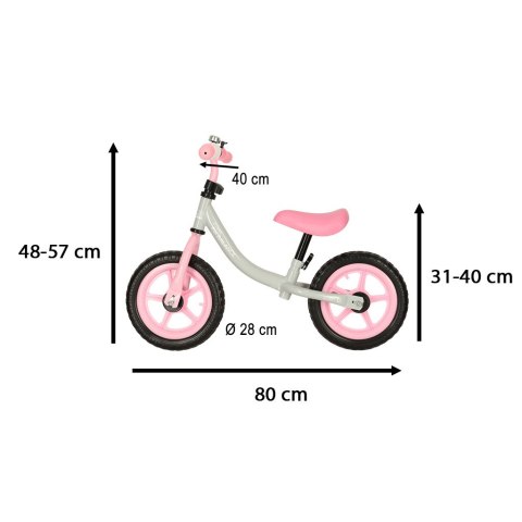 Rowerek biegowy Trike Fix Balance ultra lekki 1,8kg szary różowy Kik Sp. z o. o. Sp. k. Rowerek biegowy Trike Fix Balance ultra lekki 1,8kg szary różowy Kik Sp. z o. o. Sp. k.