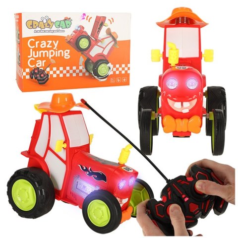 Traktor ciągnik zdalnie sterowany na pilota RC skaczący tańczący dźwięk czerwony Kik Sp. z o. o. Sp. k. Traktor ciągnik zdalnie sterowany na pilota RC skaczący tańczący dźwięk czerwony Kik Sp. z o. o. Sp. k.