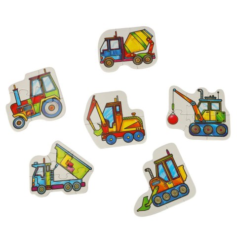 ALEXANDER Puzzle dla maluszków - maszyny budowlane 2+ Alexander ALEXANDER Puzzle dla maluszków - maszyny budowlane 2+ Alexander