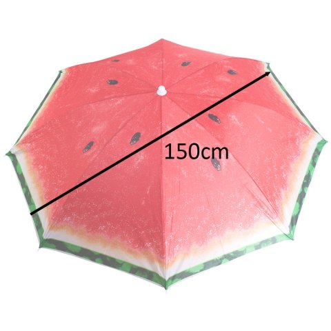 Parasol ogrodowy plażowy regulowany łamany 150cm arbuz UV Kik Sp. z o. o. Sp. k. Parasol ogrodowy plażowy regulowany łamany 150cm arbuz UV Kik Sp. z o. o. Sp. k.