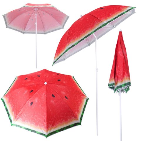 Parasol ogrodowy plażowy regulowany łamany 150cm arbuz UV Kik Sp. z o. o. Sp. k. Parasol ogrodowy plażowy regulowany łamany 150cm arbuz UV Kik Sp. z o. o. Sp. k.