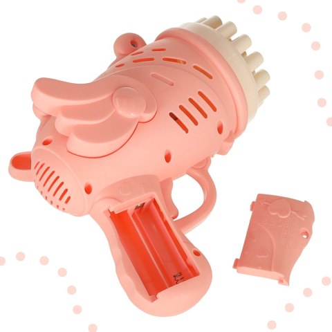 Pistolet do baniek mydlanych bańki mydlane ze skrzydłami różowy Kik Sp. z o. o. Sp. k. Pistolet do baniek mydlanych bańki mydlane ze skrzydłami różowy Kik Sp. z o. o. Sp. k.