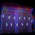 Lampki LED kurtyna kule wiszące świąteczne choinkowe 3m 108LED multikolor ze złączem 8 trybów świecenia Kik Sp. z o. o. Sp. k.