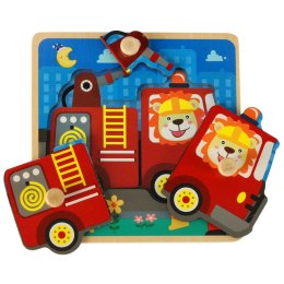 Puzzle drewniane sorter układanka straż pożarna Kik Sp. z o. o. Sp. k.