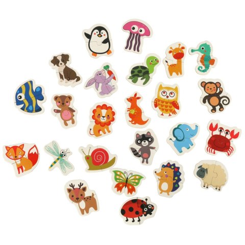 Puzzle w puszce zwierzątka 24 puzzle Kik Sp. z o. o. Sp. k.