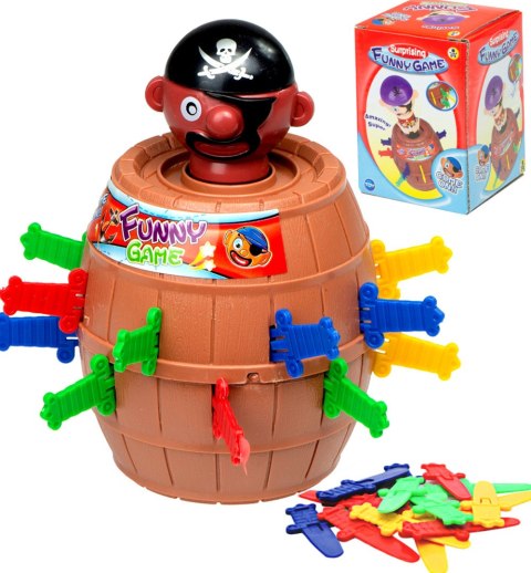 Gra zręcznościowa Szalony Pirat w beczce Ukłuj pirata 9 x 9 x 12,5 cm Kik Sp. z o. o. Sp. k. Gra zręcznościowa Szalony Pirat w beczce Ukłuj pirata 9 x 9 x 12,5 cm Kik Sp. z o. o. Sp. k.