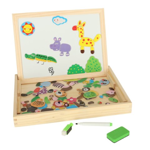Tablica magnetyczna kredowa wielofunkcyjna zwierzątka + kredka marker gąbka Kik Sp. z o. o. Sp. k. Tablica magnetyczna kredowa wielofunkcyjna zwierzątka + kredka marker gąbka Kik Sp. z o. o. Sp. k.