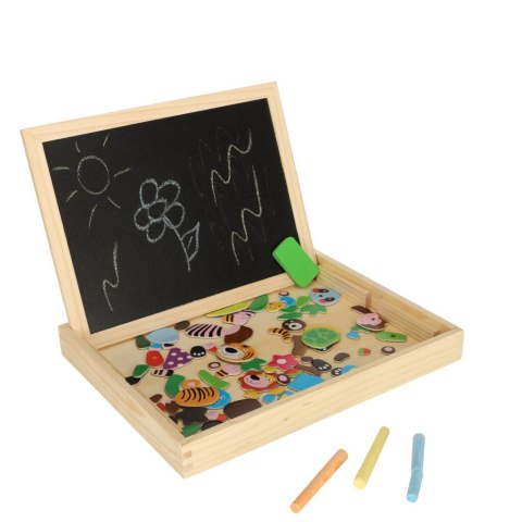 Tablica magnetyczna kredowa wielofunkcyjna zwierzątka + kredka marker gąbka Kik Sp. z o. o. Sp. k. Tablica magnetyczna kredowa wielofunkcyjna zwierzątka + kredka marker gąbka Kik Sp. z o. o. Sp. k.