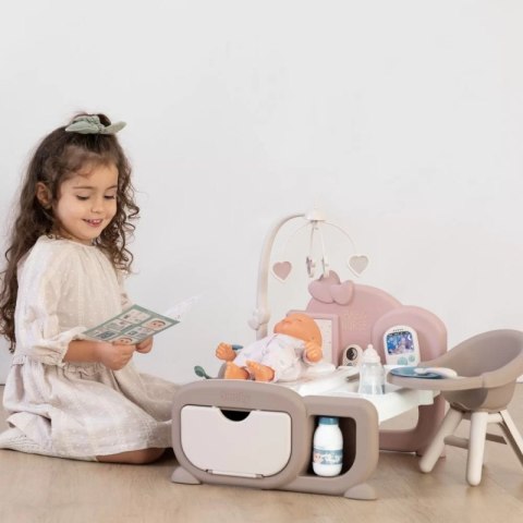 Smoby SMOBY Baby Nurse Elektroniczny Duży Kącik Opiekunki dla Lalki 19 akcesoriów Smoby SMOBY Baby Nurse Elektroniczny Duży Kącik Opiekunki dla Lalki 19 akcesoriów