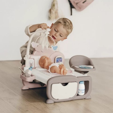 Smoby SMOBY Baby Nurse Elektroniczny Duży Kącik Opiekunki dla Lalki 19 akcesoriów Smoby SMOBY Baby Nurse Elektroniczny Duży Kącik Opiekunki dla Lalki 19 akcesoriów