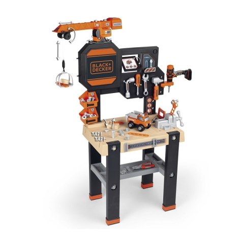 Smoby SMOBY Black&Decker Warsztat z dźwigiem + 94 Akcesoria Smoby SMOBY Black&Decker Warsztat z dźwigiem + 94 Akcesoria